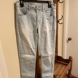 american eagle low rise jeggings super stretch size 8 regular length